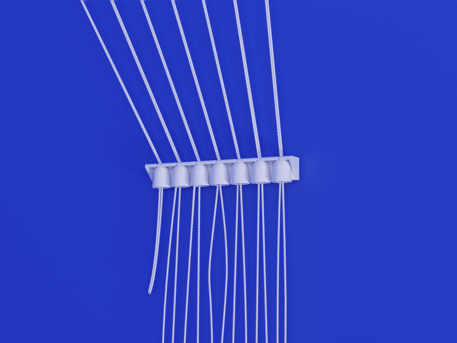 Heavy-duty Ruimtebesparend Plafond Droogrek met 7 stangen. Breedte 60 cm. - Afbeelding 5